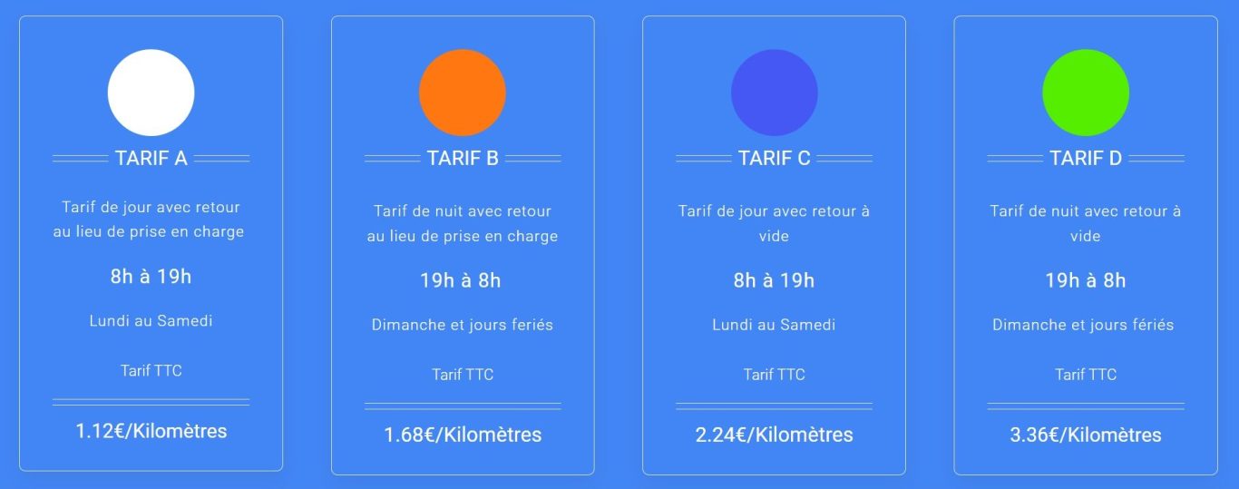 taxi aéroport tarif